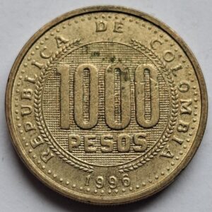 Колумбия 1000песо 1996года Не частая! 199