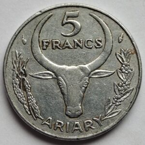 Мадагаскар 5 франков 1980 года 199