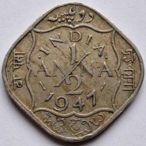 Британская Индия 1/2 анна 1947 года 199