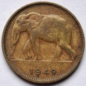 Бельгийское Конго 1 франк 1949года 185