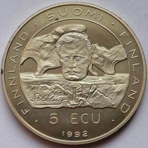Финляндия 5 ЭКЮ, 1992 20 лет конференции CSCE / KFZE редкая!