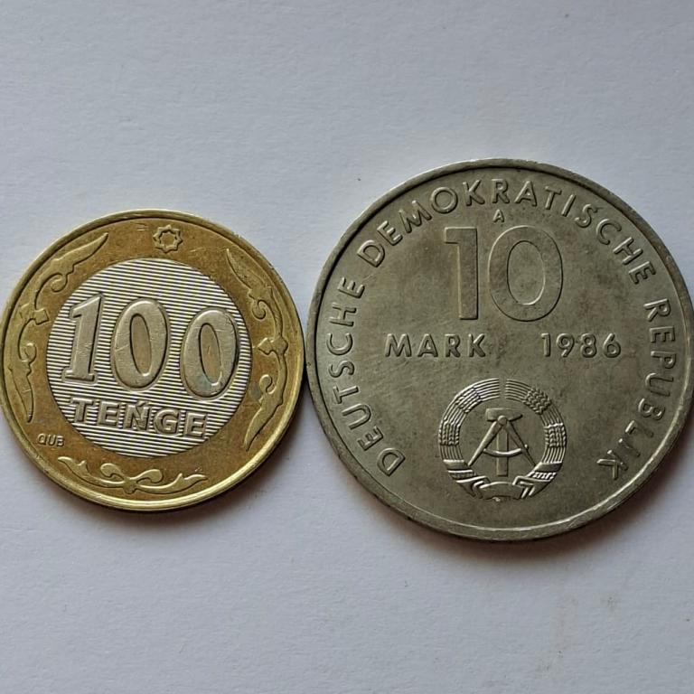 ГДР 10 марок 1986года. 100 лет со дня рождения Эрнста Тельмана.. 114 — изображение 3