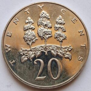 Ямайка 20 центов 1974года 185
