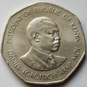 Кения 5 шиллингов 1985года. 114