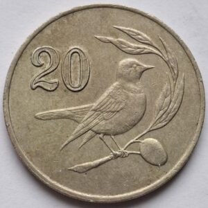 Кипр 20 центов 1985года 215