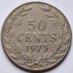 Либерия 50 центов 1973года 185