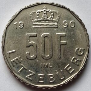 Люксембург 50 франков 1990года 112