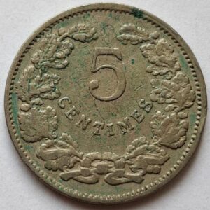 Люксембург 5 сантимов 1908года.. 116