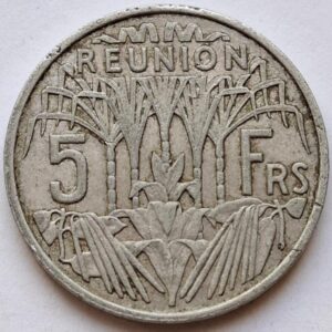 Реюньон 5 франков 1955года Не частая! 185