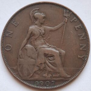 Великобритания 1 пенни 1907года 116