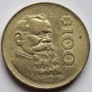 Мексика 100песо 1988года 219